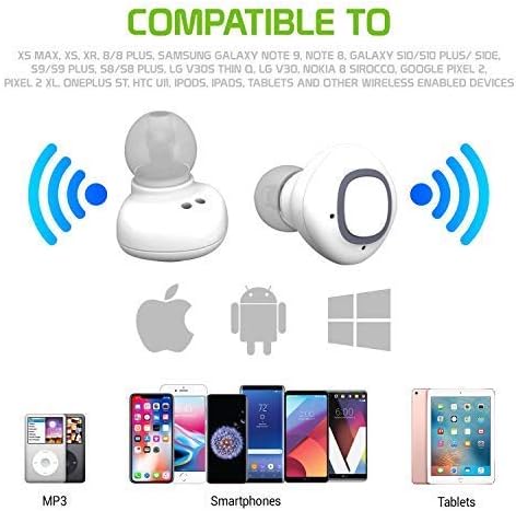 PRO Wireless V5 Bluetooth Слушалки са Съвместими с Xiaomi 11TPro Mini с зарядно калъф за слушалки-притурки.