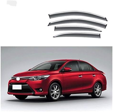 Вятърни Дефлектори за Toyota Vios 2014-2018 Прозорци Дъждобран Козирка Седалките Vent Сянка Дъжд Защита