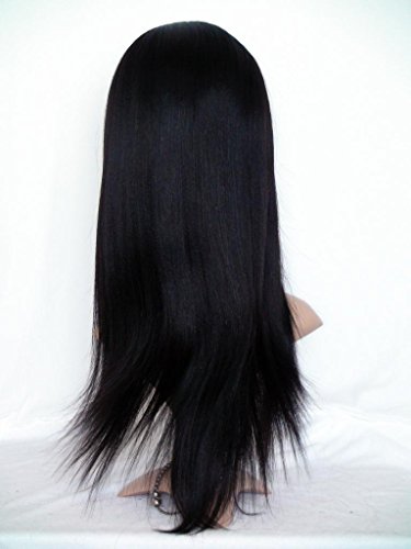 High-Quanlity Full Lace Wigs 18 Soft-european Hair Реми Human Hair Перука YAKI Natural Straight 1Б