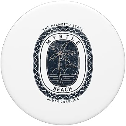Myrtle Beach, SC The Palmetto State Retro Vintage PopSockets Swappable PopGrip