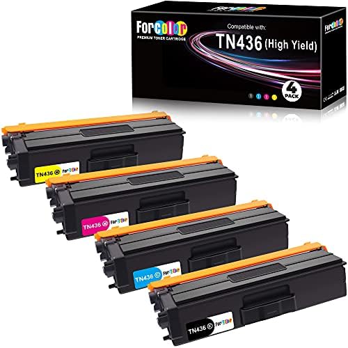 Forcolor Съвместим тонер касета Заместител на Brother TN436 TN-436 TN 436 Висока доходност за използване с MFC-L8900CDW HL-L8360CDW HL-L8260CDW MFC-L8610CDW MFC-L9570CDW HL-L9310CDW принтер (4 опаковки)