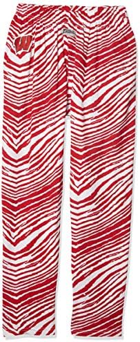 Zubaz Официално Лицензирани мъжки панталони Zebra NCAA, размери от Малкия до XX-Large, Многоцветни