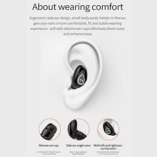 Безжични Слушалки BT Стерео Микрофон Водоустойчиви слушалки в ушите Мини Спортни Слушалки с Микрофон за
