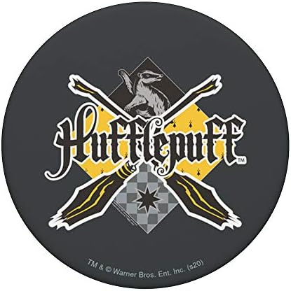 Harry Potter Hufflepuff Broomstick Badger Logo PopSockets Swappable PopGrip
