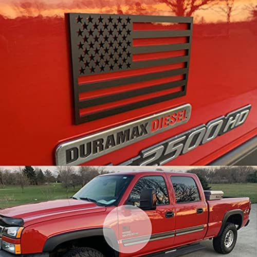 3D Американското знаме и Емблема на Стикер на Отвор,дебелина 3 мм,за кола, камион или suv ,5x3 (немагнитный, една обикновена ориентация на САЩ и една обратна ориентация С?