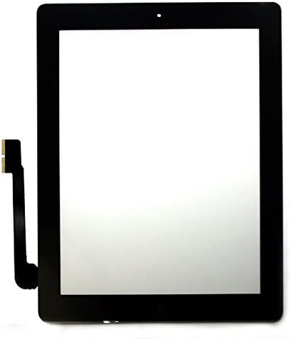 Power4Laptops Подмяна на Дигитайзер Сензорен Екран Съвместим с Apple iPad 3 Черен