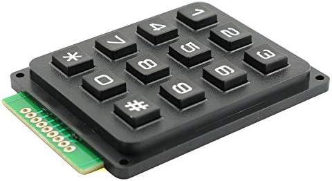 Tegg 1PC 3x4 Keypad MCU Board Matrix Array Switch Tactile Keypad 12 Button Phone-Matrix Style Keypad for Arduino Raspberry Pi