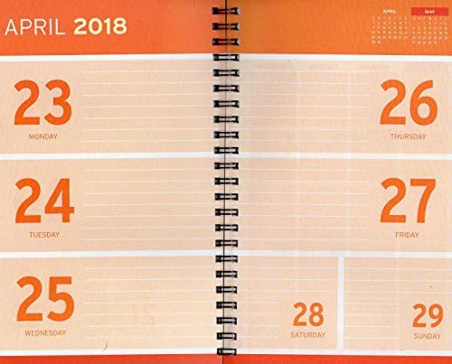 2017-2018 Студентски Planner Calendar (Rainbow) - School College Weekly/Monthly Agenda - Book Appointment Organizer - (Навити корици)