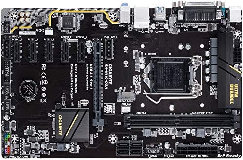 Дънна платка Gigabyte H110-D3A БТК Edition 6 GPU ETH Mining - Socket H4 Intel Gaming DDR4-SDRAM дънната Платка